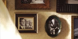 Pictures hanging on a wall